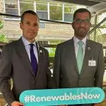 (L to R) Bruce Douglas, CEO, GRA; Dr. Sultan Al Jaber, President, COP28 UAE