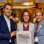(L to R) Bruce Douglas, CEO, GRA; Helen Clarkson, CEO, Climate Group; Julia Souder, CEO, LDES Council