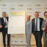 (L to R) Jonas Moberg, CEO, GH2; Bruce Douglas, CEO, GRA; Julia Souder, CEO, LDES Council; Ben Backwell, CEO, GWEC; Gianni Chianetta, CEO, GSC